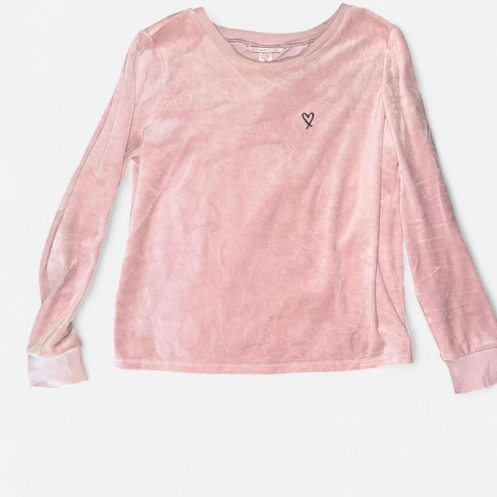Victoria's Secret Women's Pink Velvet Opened Back Top